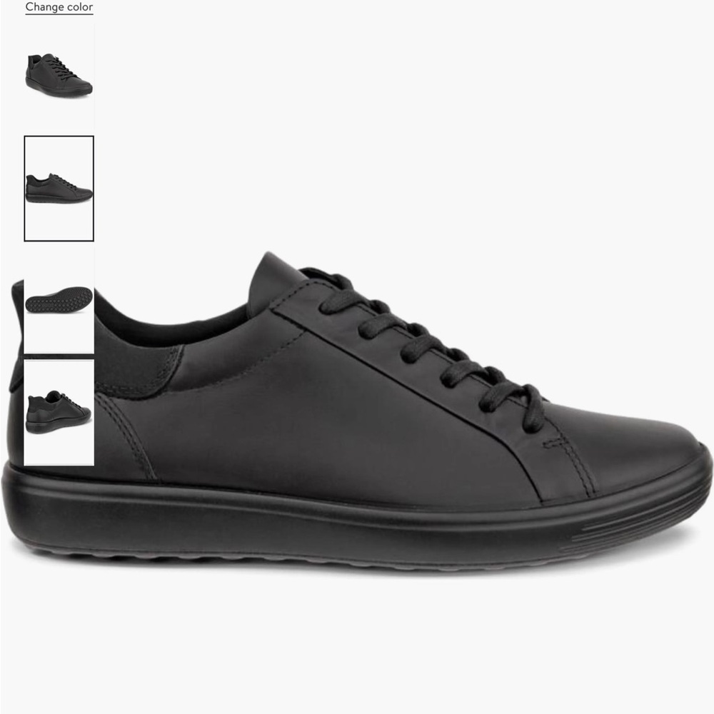 Ecco Soft 7 Black Suede Sneakers